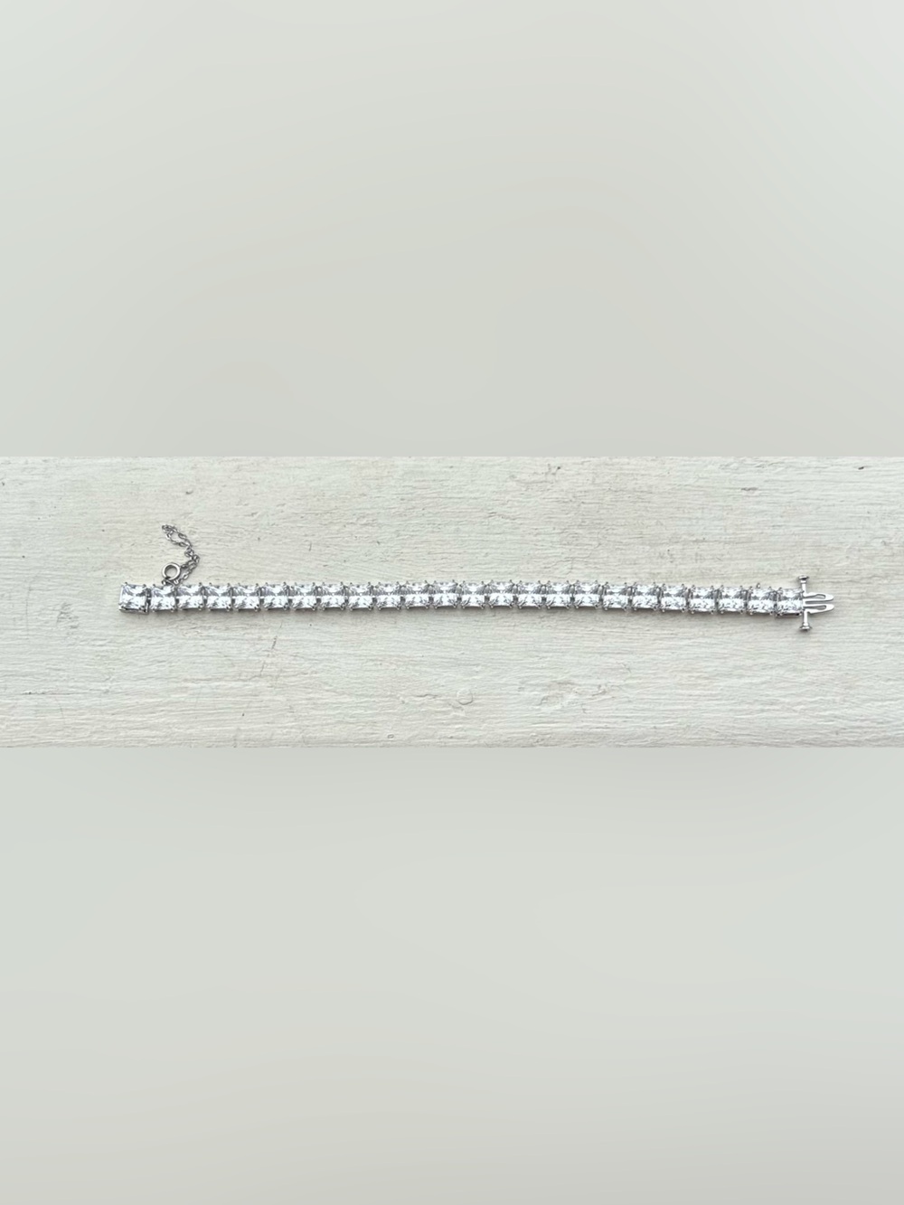 NWOT Swarovski Matrix Square-Set Tennis Bracelet - Picture 9 of 10